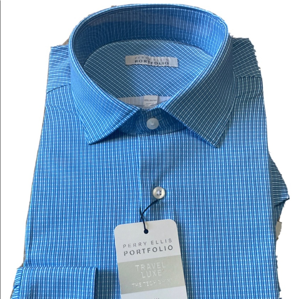 Perry Ellis Men's Portfolio Travel Luxe The Tech full sleeve Shirts